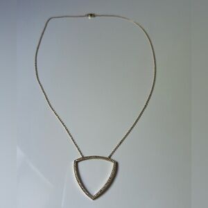 Dana Rebecca designs triangle pave 14K necklace